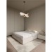 9061122 Висечка светилка LUVE 1xE27 Beige Linen Black Metal Base Nova Luce